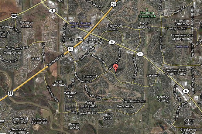 Map First Colony Sugar Land Texas