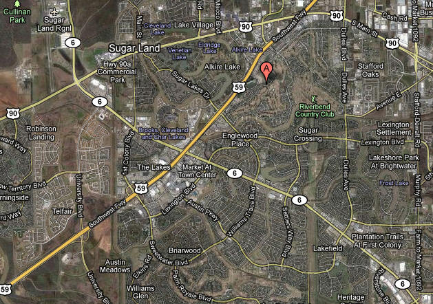 Map Sugar Creek Sugar Land TX
